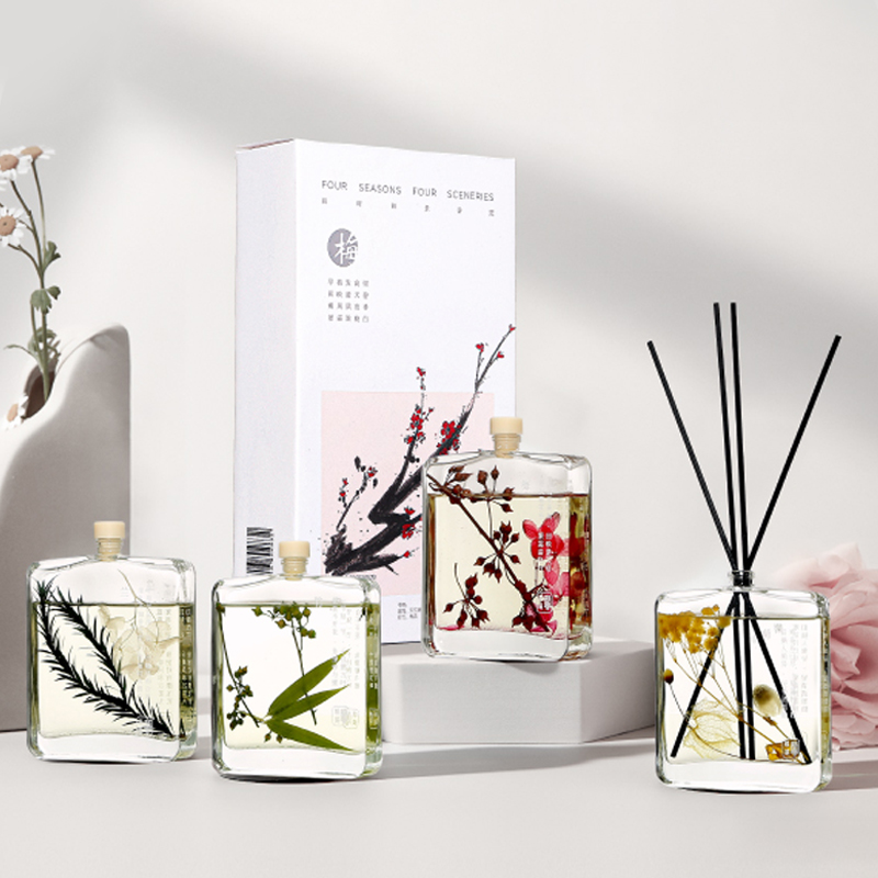 璐璐馨-梅兰竹菊无火香氛100ml 礼盒装