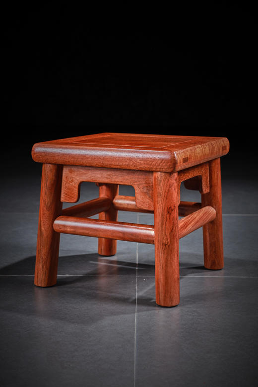 红桥红  家具严选  缅甸花梨（大果紫檀）【28小富贵凳】 商品图6