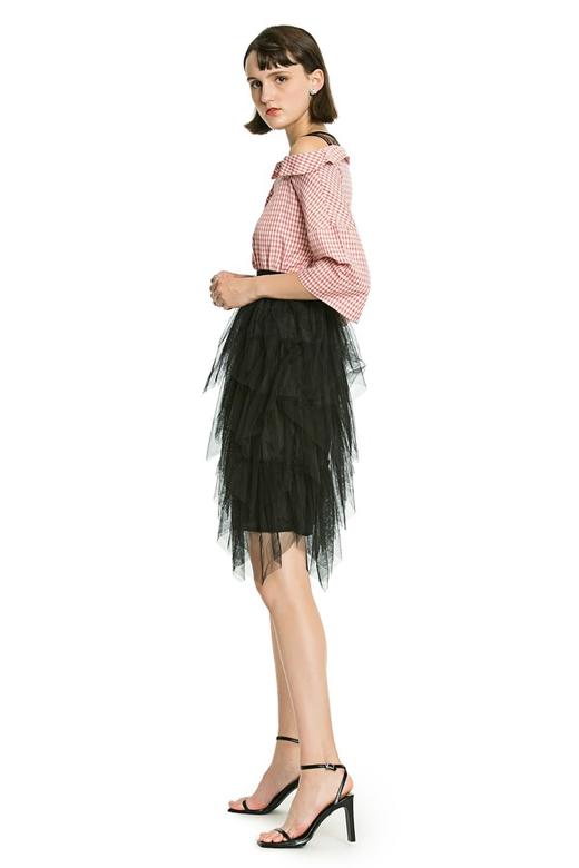 UE 蕾丝格纹拼接连衣裙 2731 商品图2