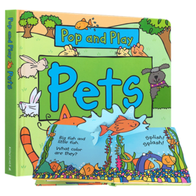 一起玩一起学 STEM科普立体书 宠物 英文原版绘本 Pop and Play Pets 亲子互动 进口原版儿童英语启蒙学习书籍 英文版