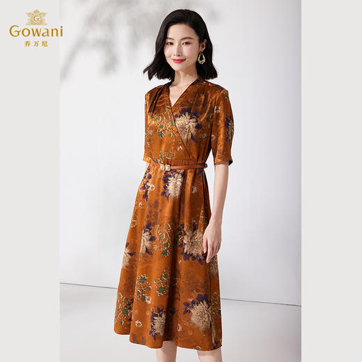 乔万尼30mm重磅真丝桑蚕丝连衣裙新款女ET2E250 商品图3