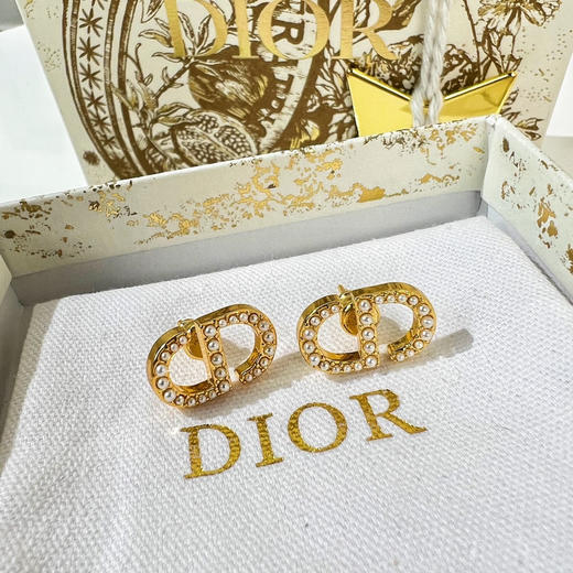 DIOR迪奥CD珍珠耳钉耳环 商品图6