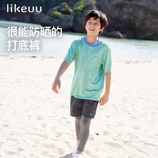 男童户外防风耐磨假两件运动裤防晒打底裤ZY 商品图2