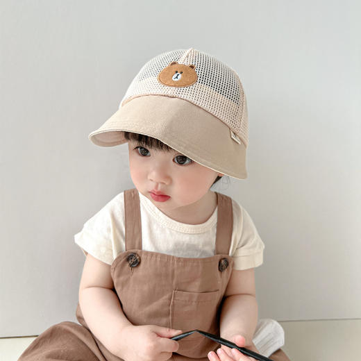 【加大帽檐！儿童透气遮阳帽】夏季网眼儿童遮阳帽 休闲棒球帽 男童女童防晒帽 大檐太阳帽-SH 商品图0