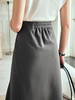 OLrain欧芮儿法式灰色半身裙女夏季2023年新款高腰不规则A字卫裙 商品缩略图2