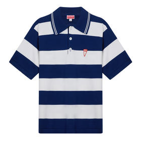 KENZO 高田贤三  男士棉质休闲条纹POLO衫翻领短袖 FD55PU3713CN
