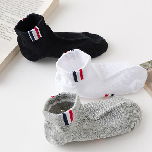 【母婴用品】新款棉质中筒儿童袜子纯色男女宝宝袜子休闲袜 商品图2