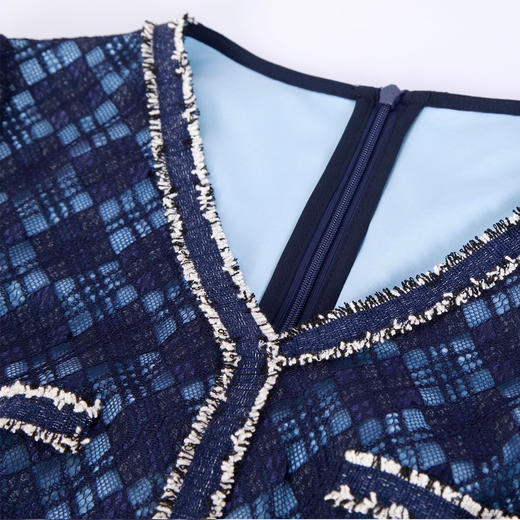 NF8D7斯尔丽瑟俪2023春夏新款小香风鱼尾裙设计优雅高贵连衣裙 商品图4