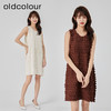 oldcolour2023夏新款法式设计感小众宽松无袖流苏连衣裙O21104169 商品缩略图1