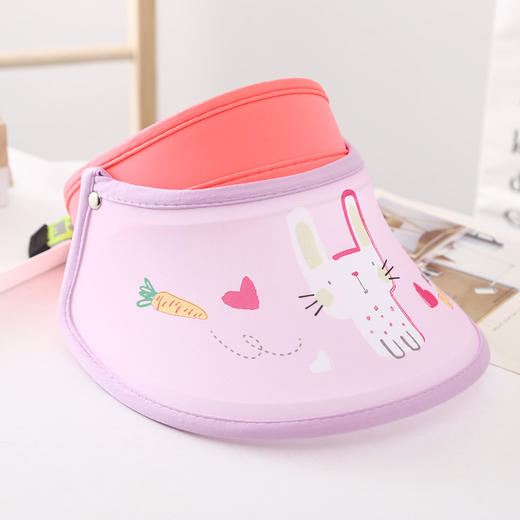 【满满心选推荐】【儿童卡通空顶遮阳帽】儿童帽子夏季薄款空顶防晒遮阳帽男女童宝宝大帽檐防紫外线太阳帽 商品图5