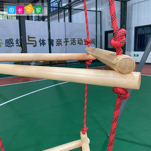 四层攀爬棍梯绳梯秋千玩具幼儿园体适能教具早教儿童感统训练器材 商品图3
