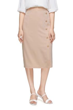 LNNNS 纽扣装饰直筒半身裙 9096