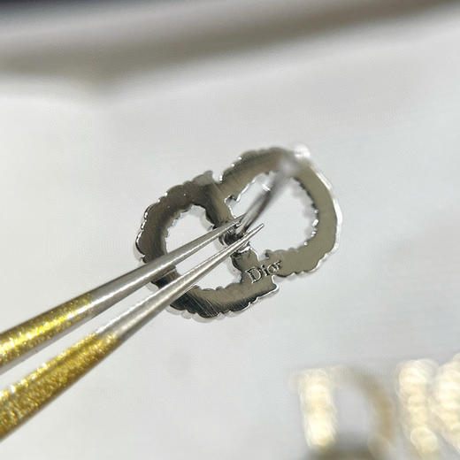 DIOR迪奥CD满钻耳钉耳环 商品图4