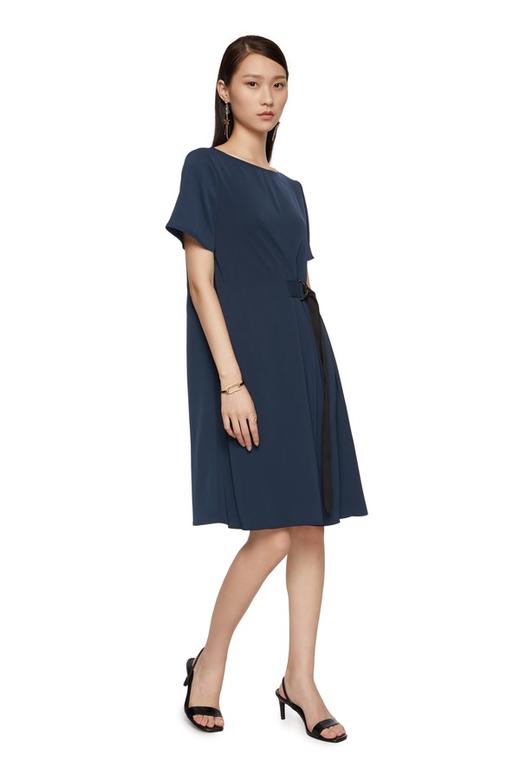 SUMMER & SAGE 海军蓝收腰连衣裙 7218 商品图4
