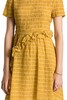 YI ZHUO一琢 黄色木耳边饰收腰连衣裙 2663 商品缩略图4