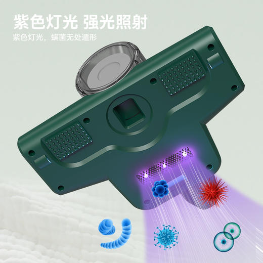 「两款配色」新款无线除螨仪 大功率手持吸尘器车家两用清理机家用电器 商品图3