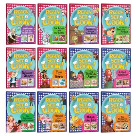 Ready Set cook英文素质类厨艺课程幼儿少儿英语音乐剧教材趣学烹饪书本练习册菜谱挂图互动光盘手工