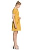 YI ZHUO一琢 黄色木耳边饰收腰连衣裙 2663 商品缩略图2