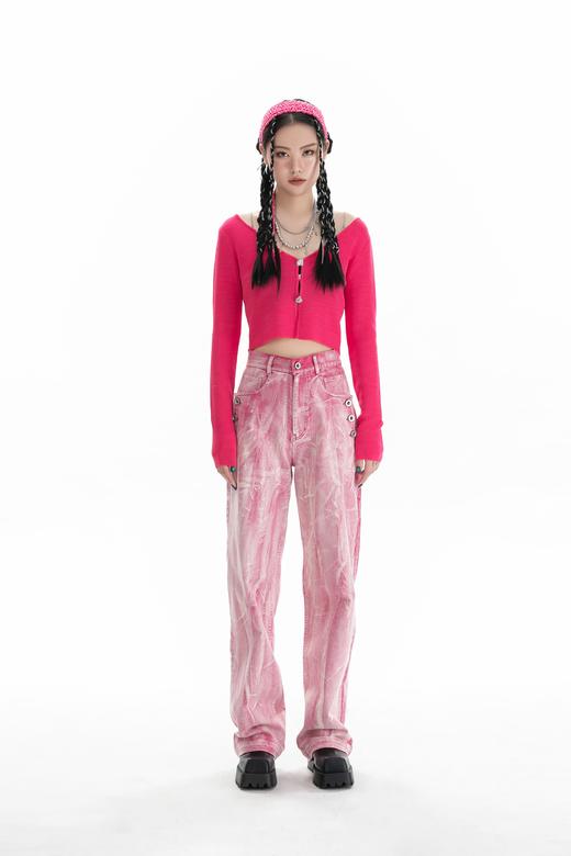 针织V领开衫 商品图0