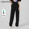 oldcolour2023夏季新款纯色高腰直筒长款西装休闲裤女O21073145 商品缩略图0