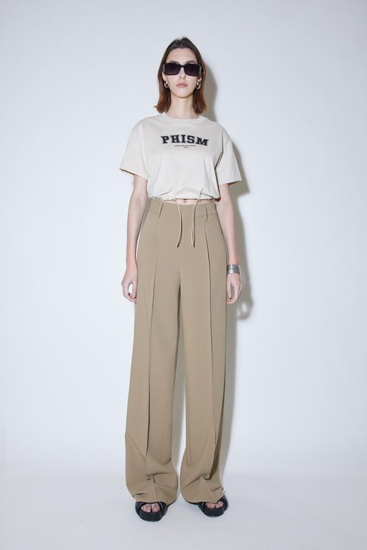 宽松抽绳短T恤 商品图0