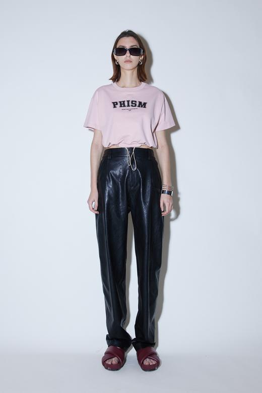 宽松抽绳短T恤 商品图0