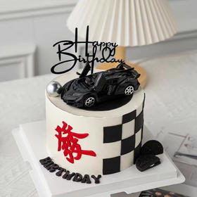 【跑车/发财】/生日蛋糕/翻糖蛋糕