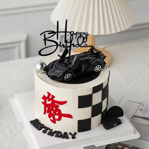 【跑车/发财】/生日蛋糕/翻糖蛋糕 商品图0