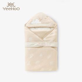 英氏秋冬婴儿夹棉抱被初生儿纯棉盖被外出抱毯新生儿YEBAJ02015A