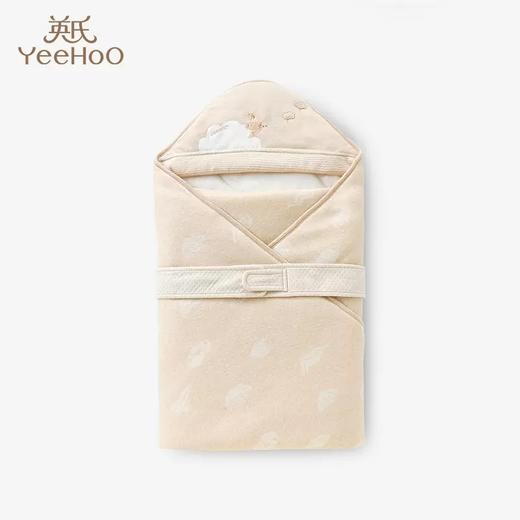 英氏秋冬婴儿夹棉抱被初生儿纯棉盖被外出抱毯新生儿YEBAJ02015A 商品图0