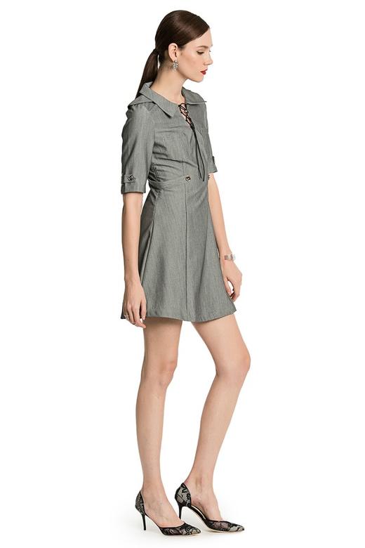 ROSEHOO 灰色收腰衬衫裙 2668 商品图2