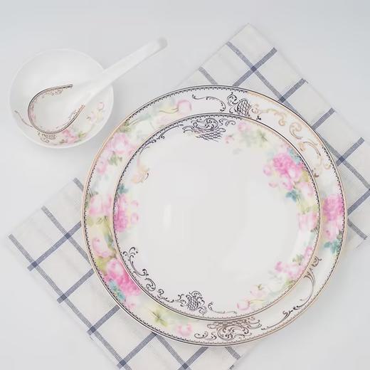 【清仓特惠3折，仅1套，无货退款】雷澳娜REONE 凯丽威廉10人用50头中式骨瓷碗碟餐具套装 商品图5