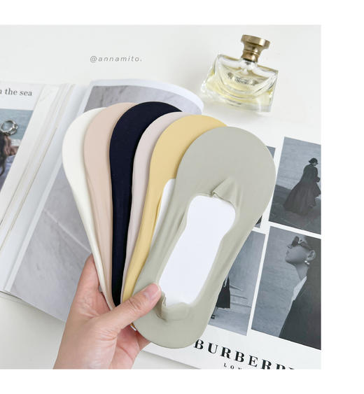 老米优品/ 3双1组，2组包邮❤原色原初 自然自在《 任意剪不脱丝女士纯色船袜》盛夏大爱~ WZ230426C 商品图7