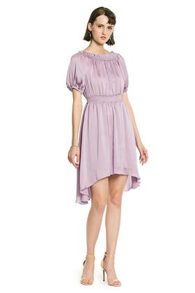 SUMMER & SAGE 浅紫色束腰连衣裙 2882