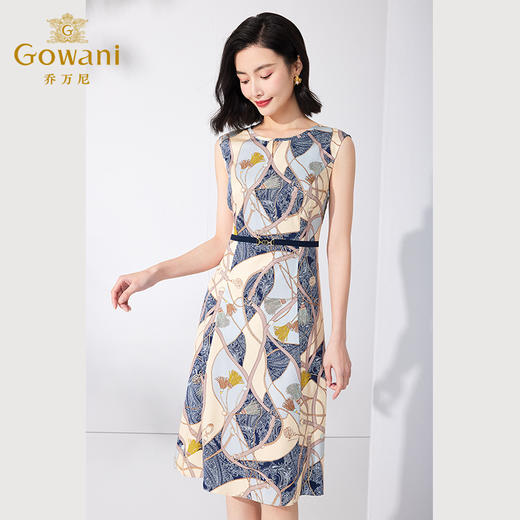 乔万尼真丝连衣裙套装夏季两件套气质显瘦ET2G221 商品图2