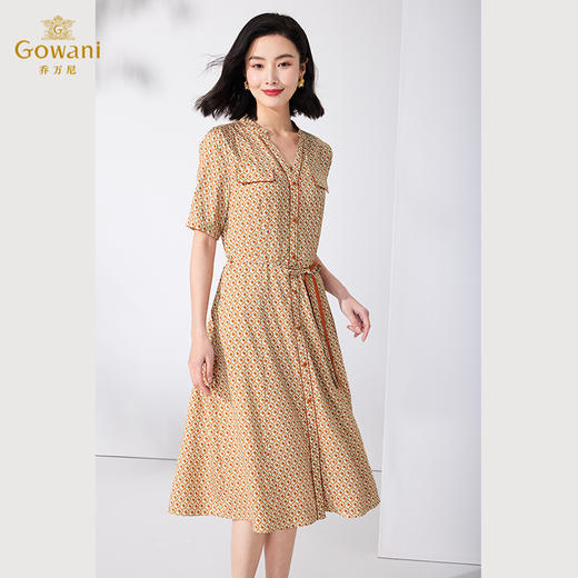 乔万尼19mm真丝蚕桑丝连衣裙新款高端ET2E251 商品图3