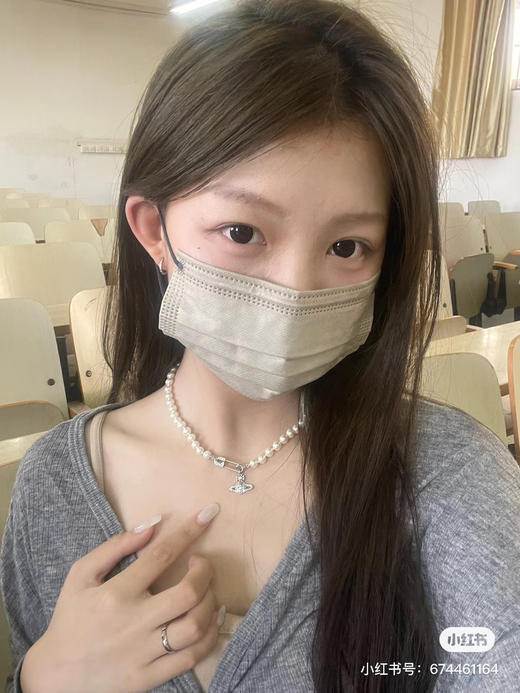 Vivienne Westwood 西太后 
珍珠别针项链 商品图3