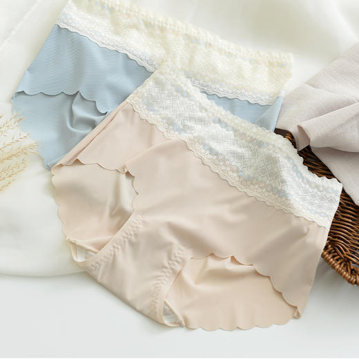 【中高腰蕾丝无痕内裤6条】5A抗菌底档 亲肤透气 不夹臀 不卡档 轻松贴身 工厂直发 22023 商品图5