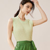 剩L/XL 芳外【短款圆领针织背心】2024夏季新款弹力无袖女式针织衫 商品缩略图5