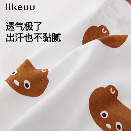 likeuu儿童内裤男女童小熊印花抗菌透气女童内裤三条装ZY 商品图2