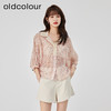 oldcolour2023夏季新款法式复古直筒宽松泡泡袖OL衬衫女O22012239 商品缩略图3