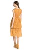 AVA 黄色荷叶边收腰连衣裙 2893 商品缩略图2