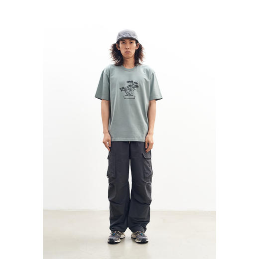 吃茶去chichaqu全棉圆领短袖T恤 印花松 商品图4