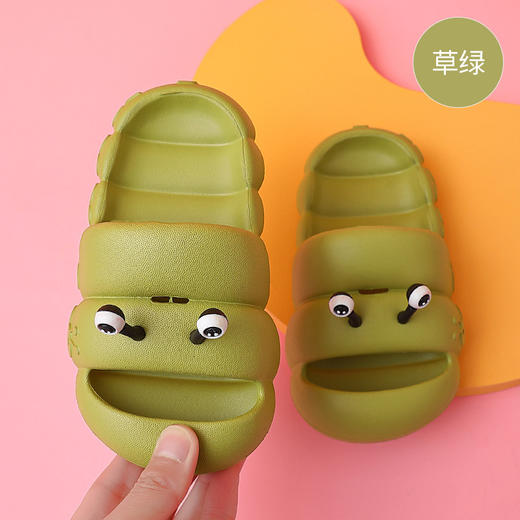 【卡通可爱！毛毛虫拖鞋】可爱毛毛虫儿童拖鞋夏季男童女童小童防滑软底防撞宝宝卡通凉拖鞋-QQ 商品图7
