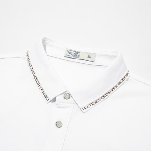 【断码清仓】HX 夏季翻领短袖T恤Y102320152101POLO杉 商品图6