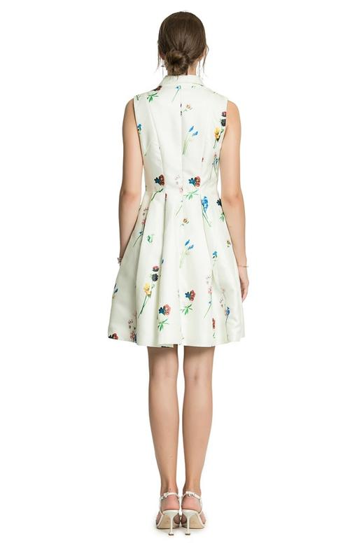 DONG DE XI 花卉印花收腰连衣裙 2719 商品图6