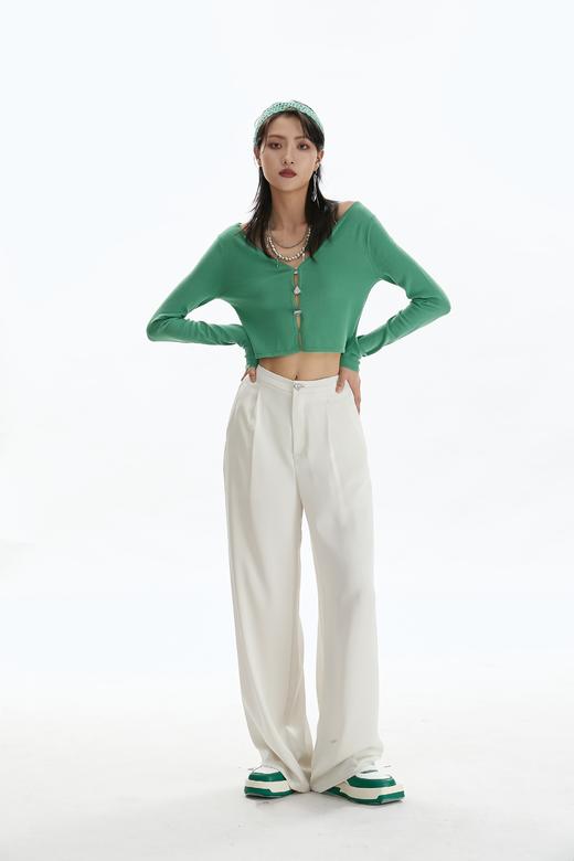 针织V领开衫 商品图2