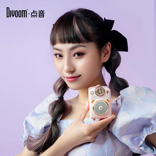 Divoom点音小魔女无线家用k歌音响蓝牙音箱迷你家庭ktv唱歌麦克风卡拉OK套装户外便携式插卡小收音机礼物 商品图0