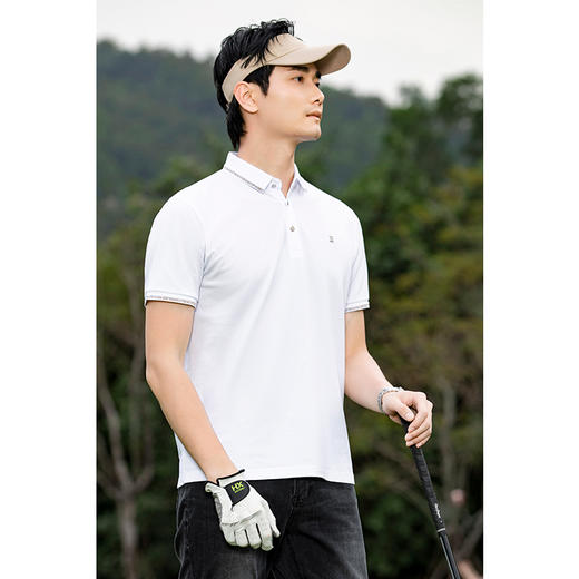 【断码清仓】HX 夏季翻领短袖T恤Y102320152101POLO杉 商品图1