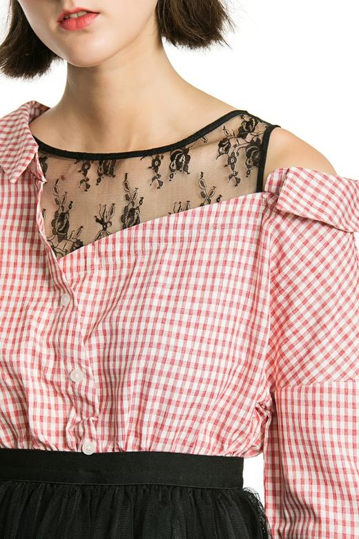 UE 蕾丝格纹拼接连衣裙 2731 商品图4